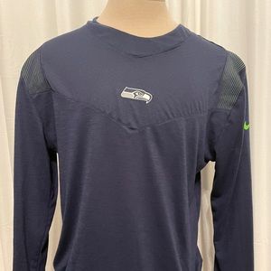 Seattle Seahawks navy Nike dri-fit tech shirt mens/unisex large
